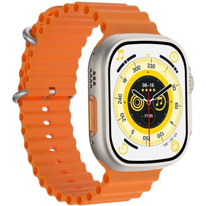 Montre Connectée - LCENBK - Ultra 8 Sport - Étanche IP68 - Appel Bluetooth - Surveillance Santé