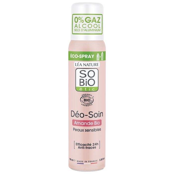 Déodorant Spray Peaux Sensibles à l'Amande Douce Bio - 100 ml - So'Bio étic