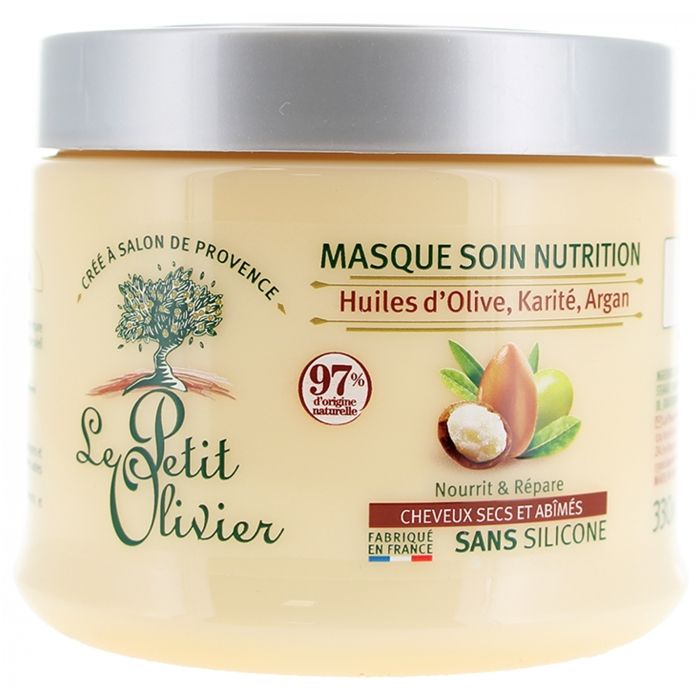 Masque Nourrissant Cheveux Secs - Le Petit Olivier - 300ml - Pour Femme - Cheveux Abîmés