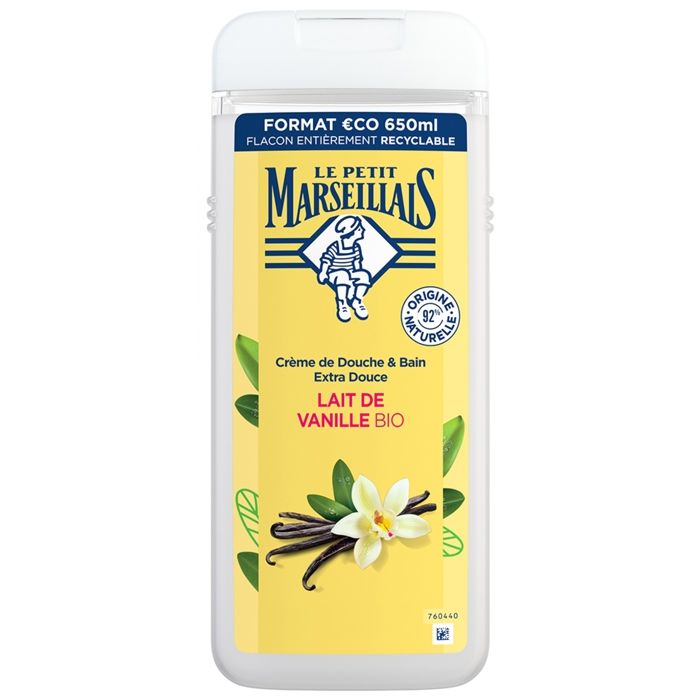 Le Petit Marseillais Extra Doux Douche Lait de Vanille Bio 650 ml