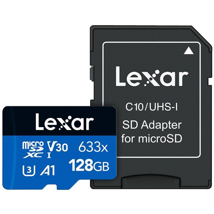 Carte mémoire 128GO Lexar High-Performance 633x microSDXC UHS-I