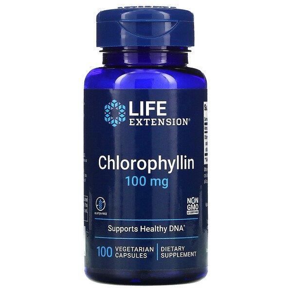 Life Extension, Chlorophyllin, 100 mg, 100 Vegetarian Capsules