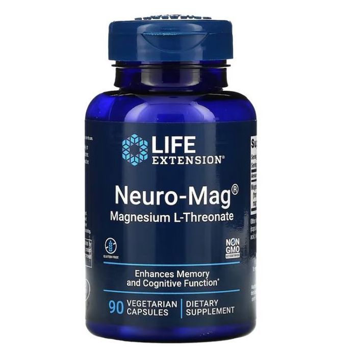 Life Extension, Magnésium neuro-Mag L-thréonate,90 capsules végétariennes.