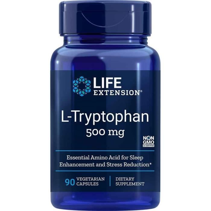 Compléments alimentaires LIFE EXTENSION Ltryptophan Bleu marine