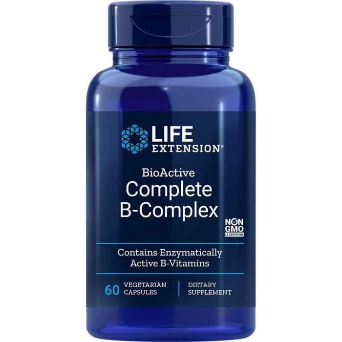 Compléments alimentaires, Life Extension Bioactive Complete B Complex 01945, Vitamine b Capsules 30 ml, Usa