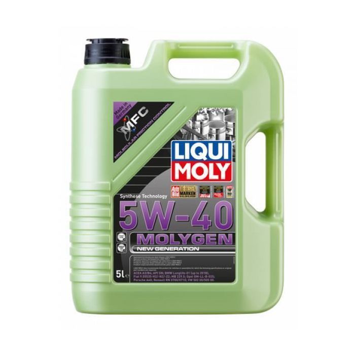 8536 LIQUI MOLY - Huile Molygen New Generation 5W-40 moteurs essence-diesel - 5L