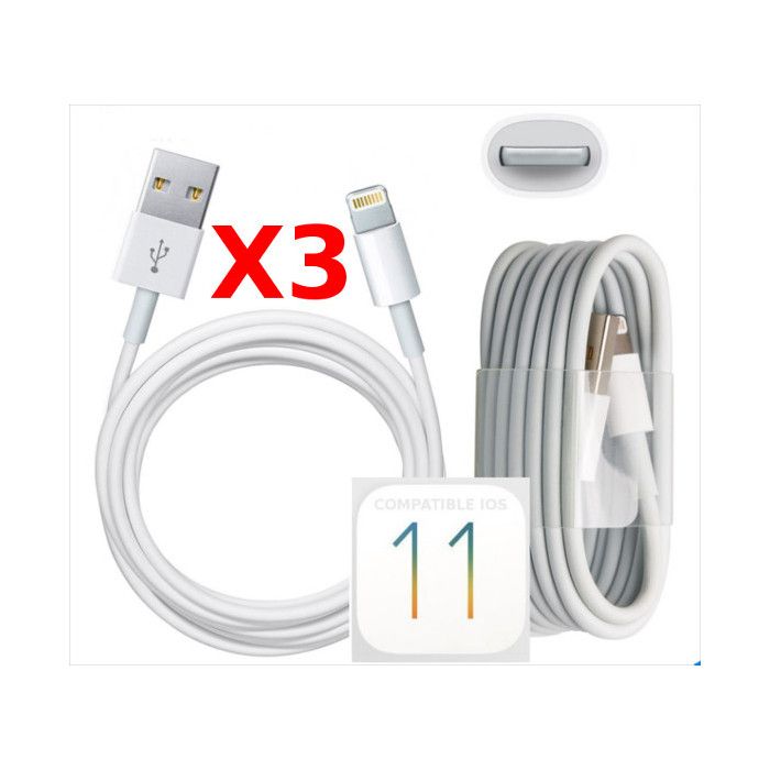 X3 Cable Usb pour Iphone 6 /6S / 6Plus / 6SPlus  PACK X3 Little Boutik®