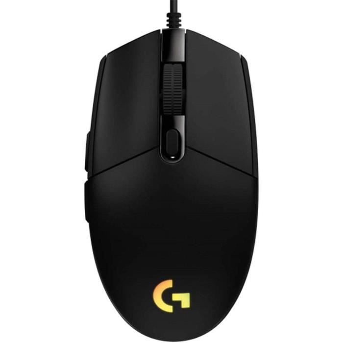 Souris Gaming - Logitech - G102 LIGHTSYNC - Filaire - 6 Boutons - Optique - Noir