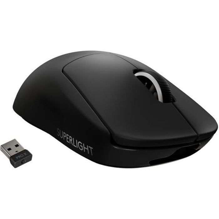 Souris gamer - Sans fil - Logitech G - G Pro X Superlight - Noir