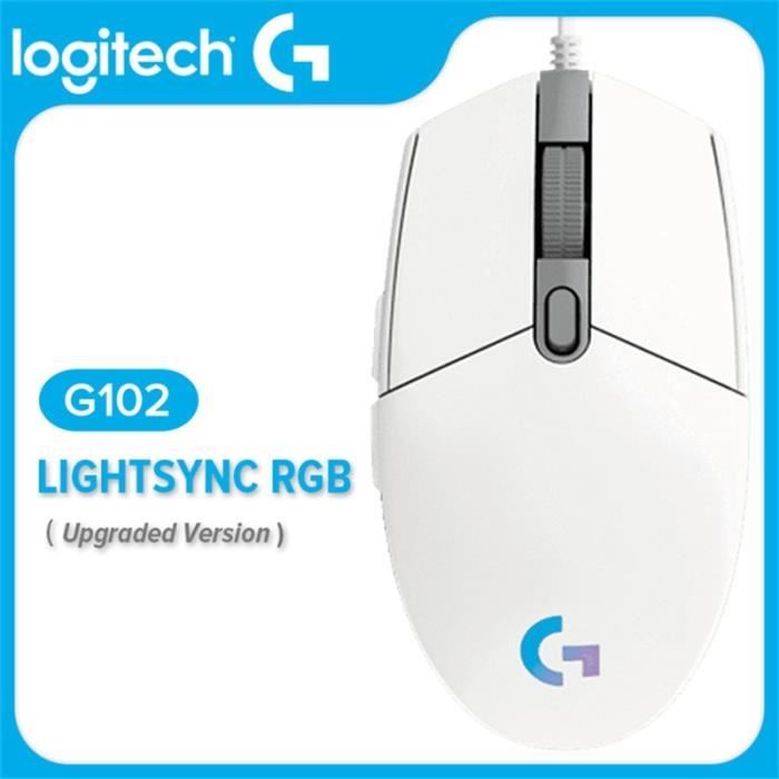Souris de jeu - LOGITECH - G102 Prodigy - Optique 200-8000 DPI - 6 boutons programmables - RGB personnalisable