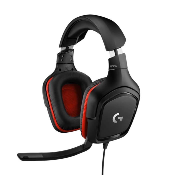 LOGITECH G - Casque Gaming filaire G332 leatherette - Noir
