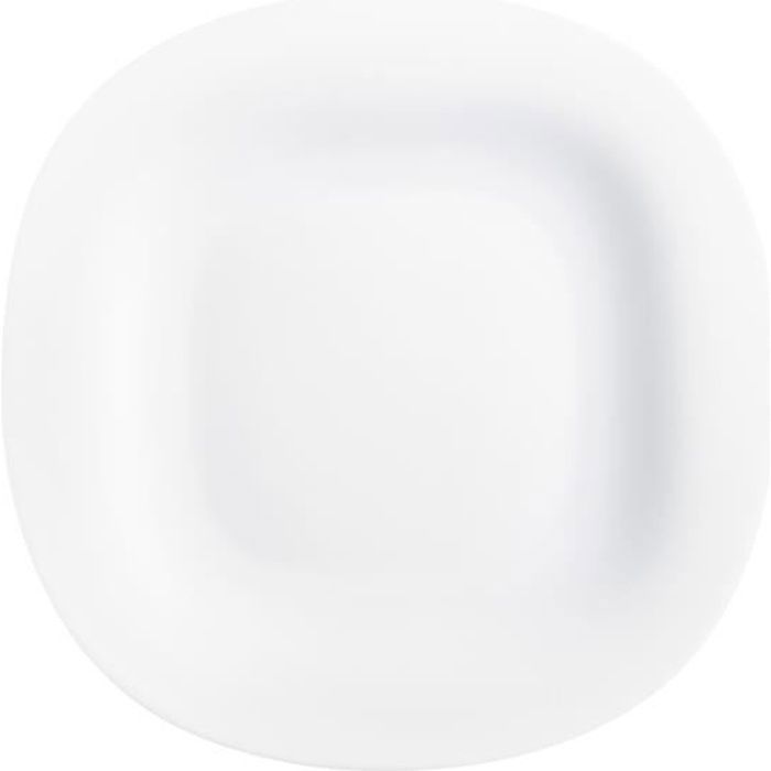 Assiette plate blanche 26 cm - Carine Blanc - Luminarc