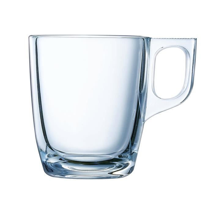Tasse - Luminarc - Nuevo - 9cl - Verre trempé - Transparent - Cylindrique