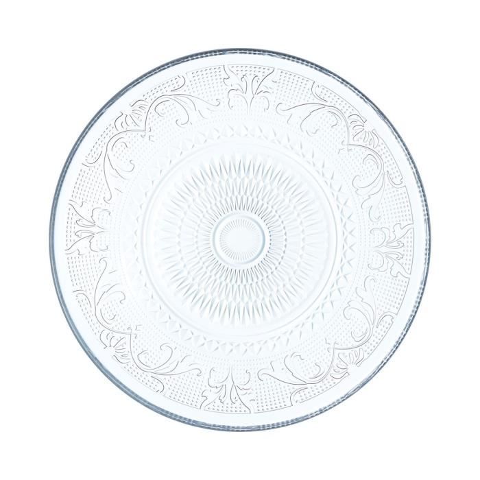 Assiette creuse - Luminarc - Sixtine - Verre - 20 cm - Compatible lave-vaisselle