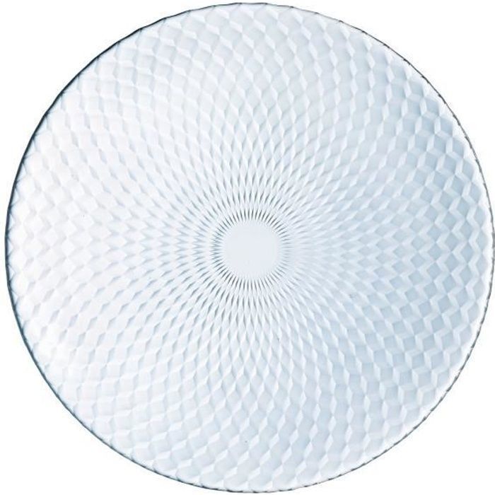 Assiette plate LUMINARC Q9853 - Verre trempé