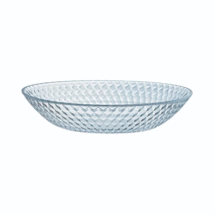 Assiette creuse - LUMINARC - Pampille - Verre 20 cm - Blanc - Compatible lave-vaisselle