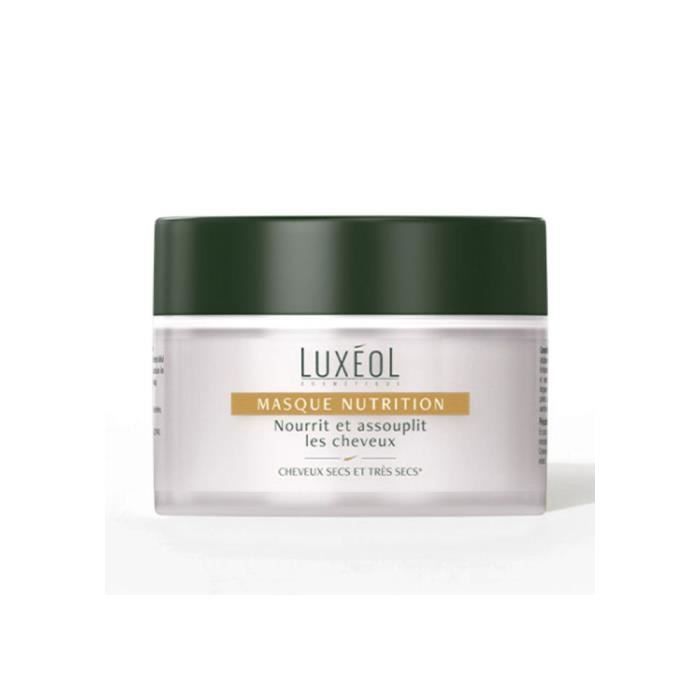Masque Nutrition - Luxeol - 200Ml - Cheveux secs - Frisés - Crépus