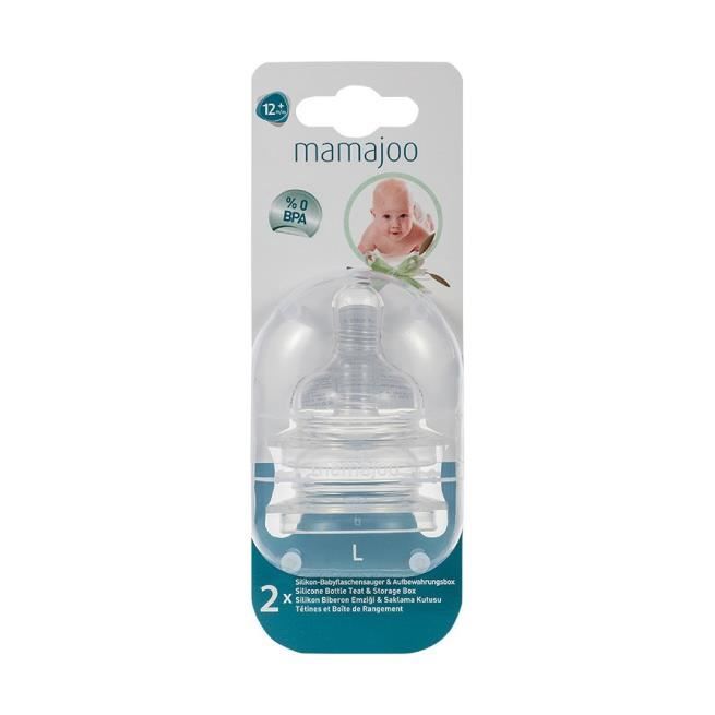 Mamajoo 2 Tetines silicone n°3 L ++12m MMJ1066