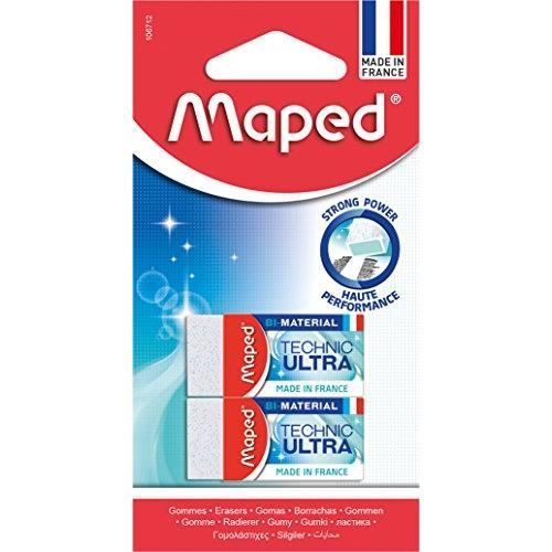 Gomme - MAPED - Technic Ultra Mini - Blanc - Mixte - Etude