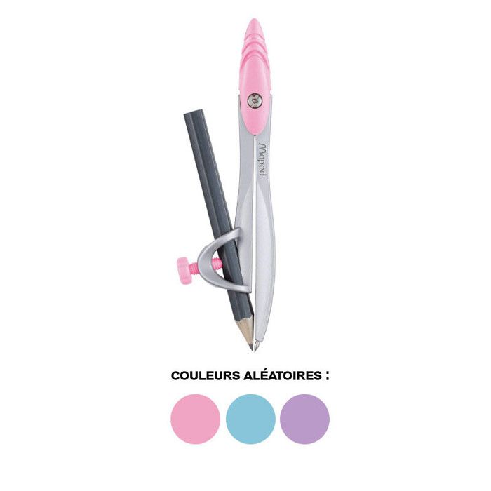 Compas Study Pastel Avec Porte Crayon - Maped