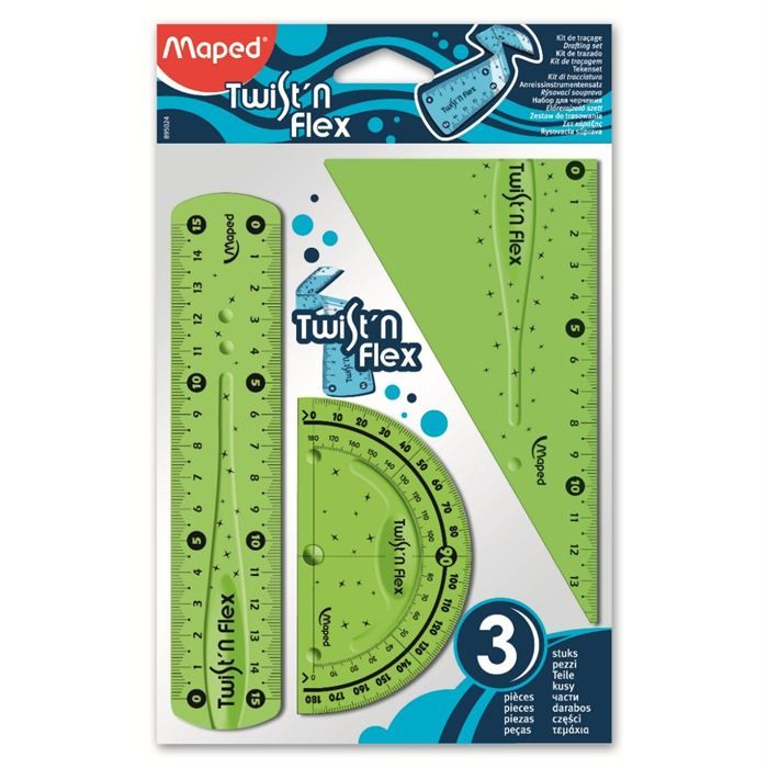 MAPED Kit 3 Instruments Twist'n'Flex VERTS