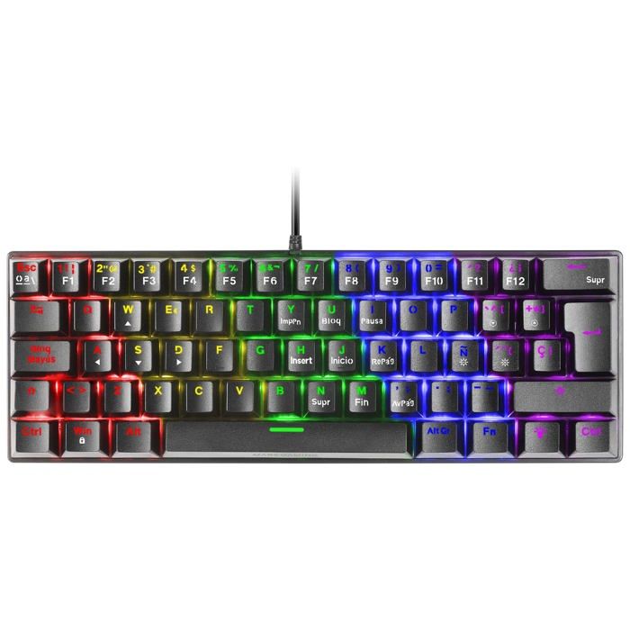 Clavier Gamer mécanique (Red Switch) Mars Gaming MK60 RGB (Noir)