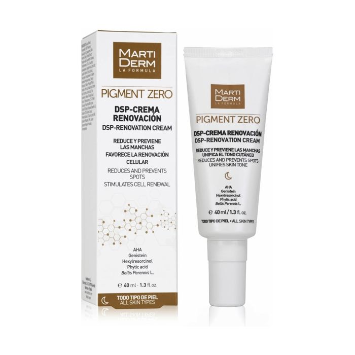 Crème Régénérante - MartiDerm - Pigment Zéro - 40ml - Éclaircissante - AHA Naturels