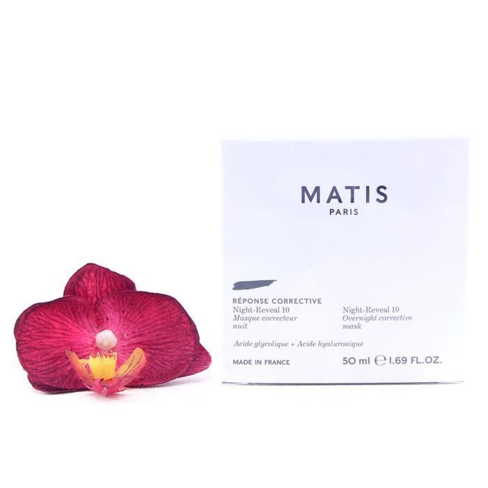 Masque - MATIS - Night-Reveal 10 - 50ml - Acide Glycolique - Anti-rides - Tous types de peau