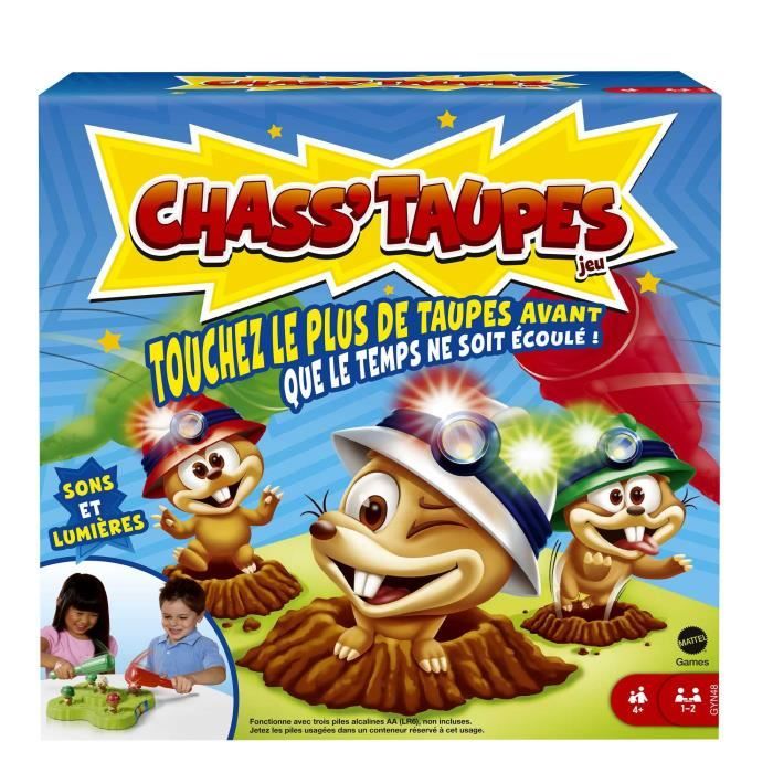 Mattel Games - Chass'taupes - Jeu de société enfants - Dès 4 ans GYN48