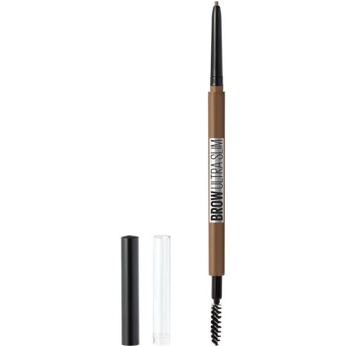 Crayon à Sourcils MAYBELLINE NEW YORK Brow Ultra Slim Rétractable Haute-Précision - 02 Soft Brownu
