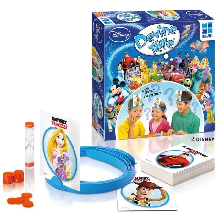 MEGABLEU - Disney classiques - Jeu de société Devine Tête Disney