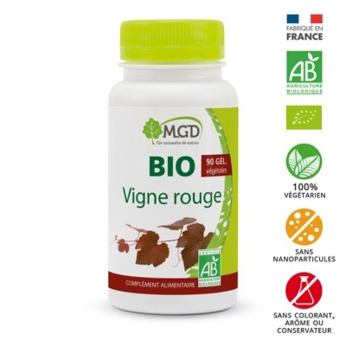 Vigne rouge bio 90 gélules