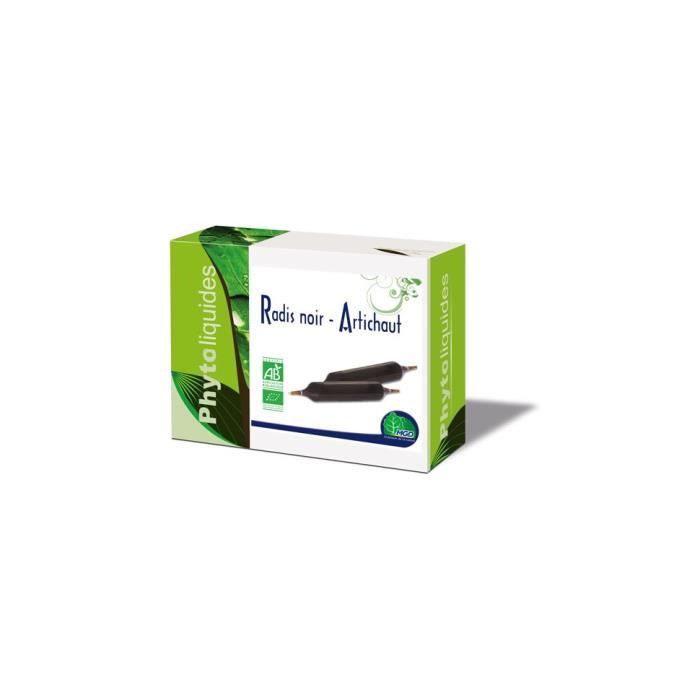 Radis noir et artichaut bio 10 ampoules