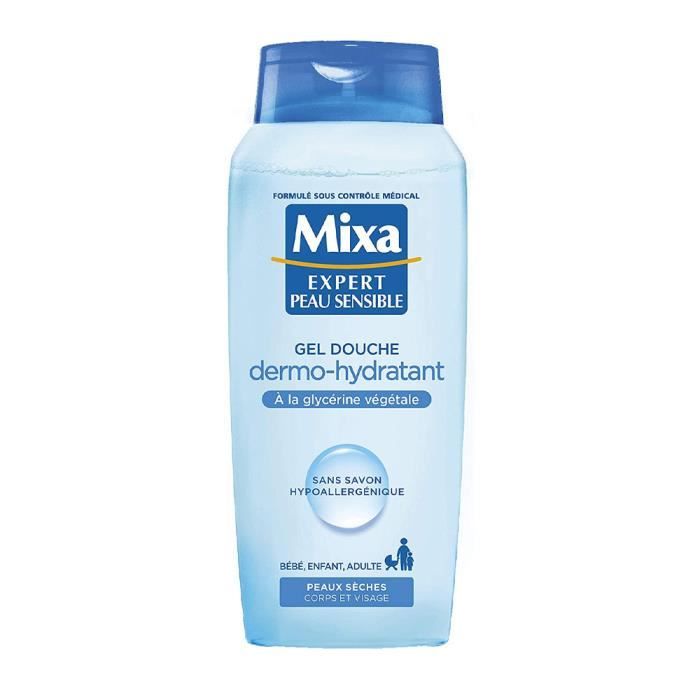 Gel douche - MIXA - Expert Peau Sensible - 400ml - Hypoallergénique - Dermo-hydratant