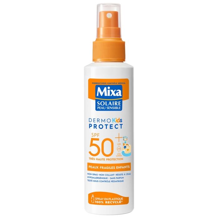 Spray Solaire - Mixa - Dermo Protect Kids - SPF50+ - 150ml - Hypoallergénique