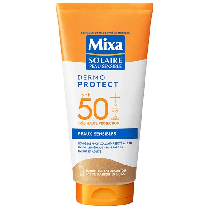 Lait Solaire - Mixa - Dermo Protect - SPF50+ - 175ml - Peaux Sensibles