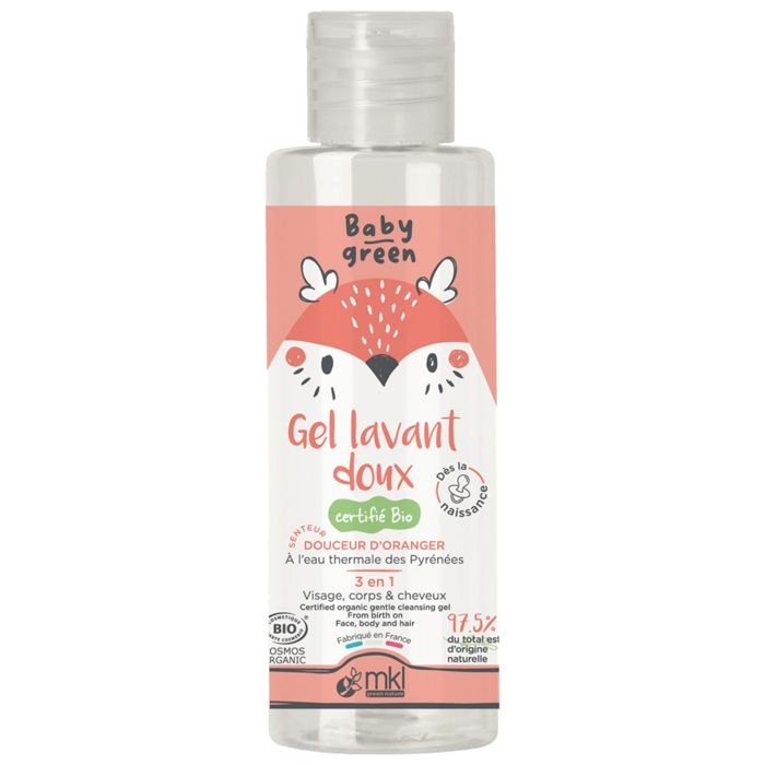 MKL Green Nature Baby Green Gel Lavant Doux 3en1 Bio 100 ml