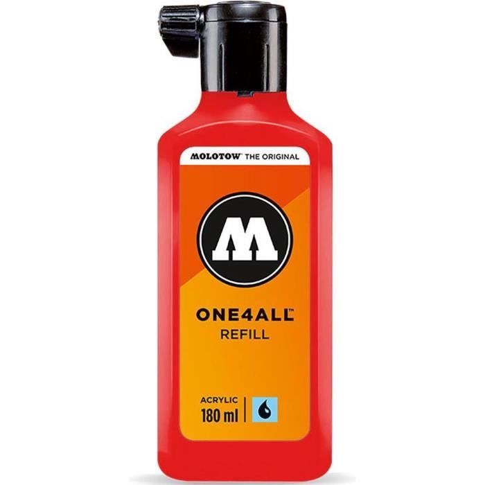 Peinture acrylique - Molotow - ONE4ALL - 180ml - Rouge - Mat