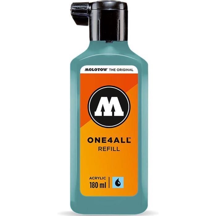 Peinture acrylique - Molotow - ONE4ALL REFILL 180 ML - Lago Blue Pastel - Mat - Professionnel