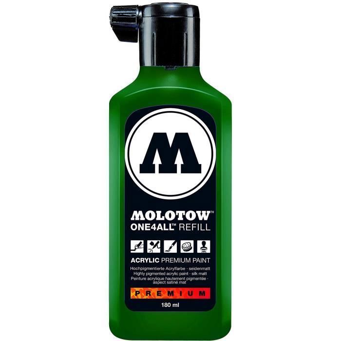 Recharge de peinture - Molotow - One4All - 180 ml - Vert - Séchage rapide