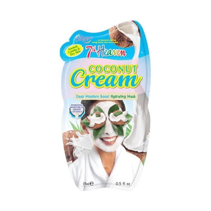 Nutre tu piel con la mascarilla Coconut Cream Mascarilla facial con coco y manteca de karité que hidrata, suaviza y refresca la pie