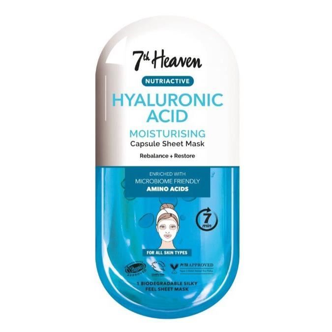 Masque Facial - MONTAGNE JEUNESSE - 7TH HEAVEN - Hydratant - Acide Hyaluronique - Vegan