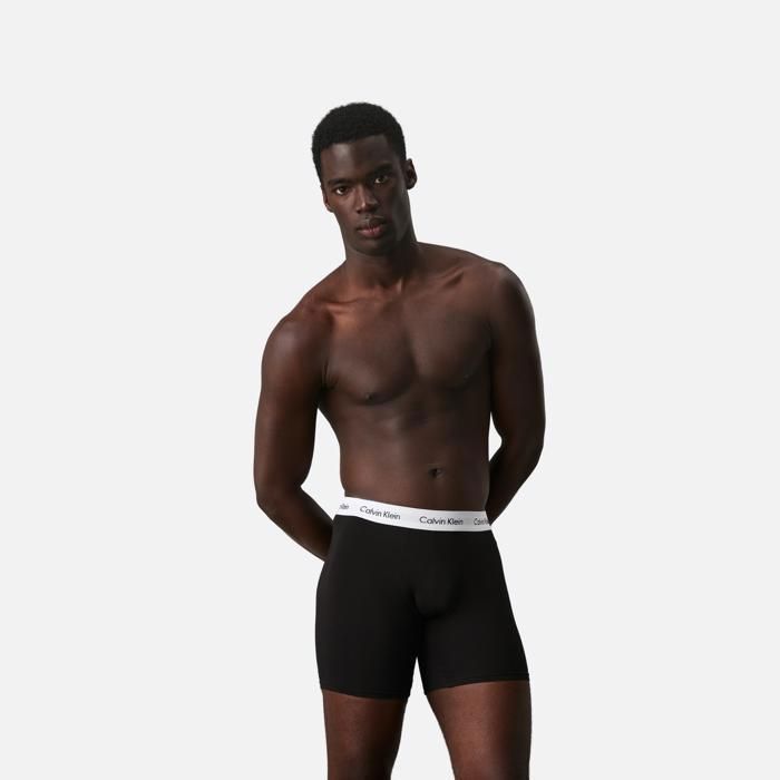 Boxers - Calvin Klein - Lot de 3 - Coton extensible - Noir - Confort optimal
