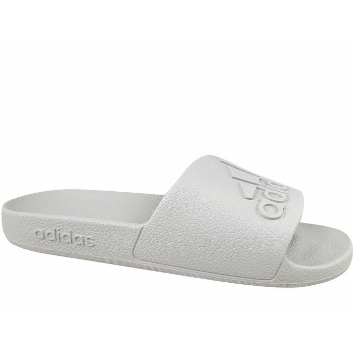 Claquettes - ADIDAS - Adilette - Gris - Basse - Plat