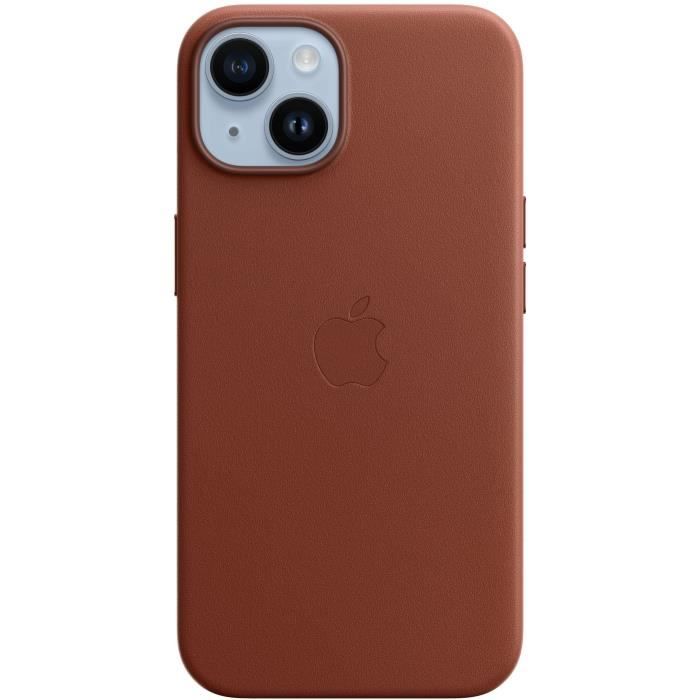 Coque APPLE iPhone 14 cuir Umber