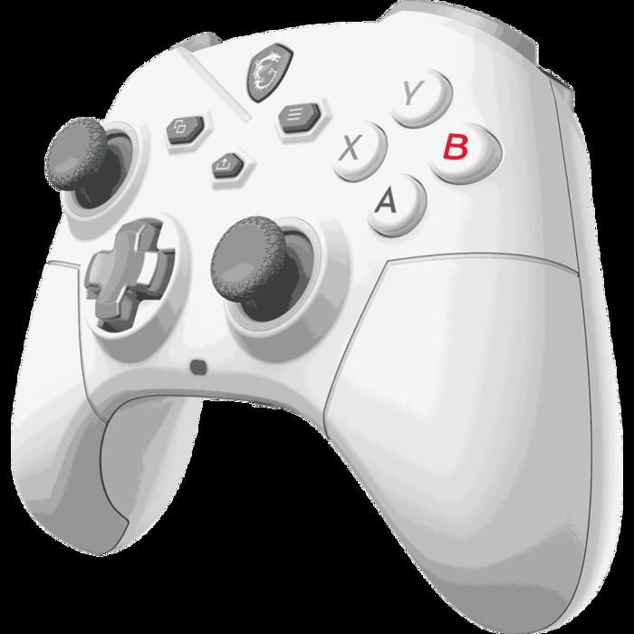 Manette de jeu - MSI - GC300W - Sans fil - Blanc - Design élégant