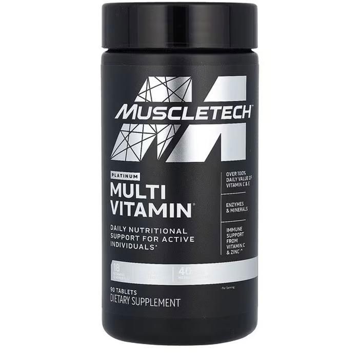 MUSCLETECH PLATINUM 100% MULTIVITAMINE - 90 comprimés