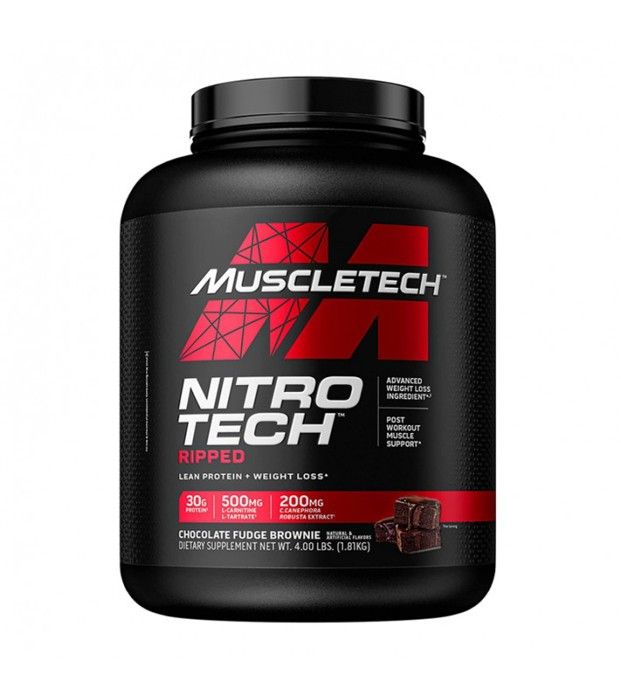 Nitrotech Ripped 1,8kg - Muscletech - Chocolate fudge brownie