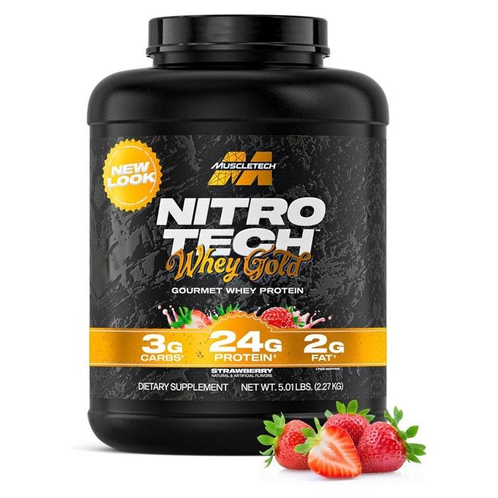 Performance Series Nitro-Tech 100% Whey Gold 6 lb - Fraise - 2270 g
