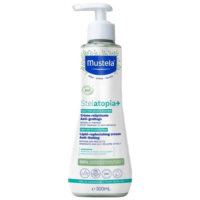 Soin émollient - Mustela - Stelatopia - 400ml - Tournesol Bio - Peaux atopiques
